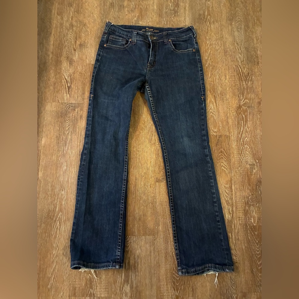 Cowgirl Tuff Co Jeans Womens 31x33 Bootcut Dark Wash Stretch Western